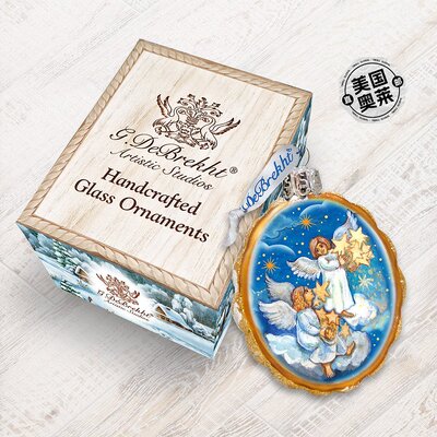 Designocracy Lighting Stars Angels Glass Ornament - 多色 【