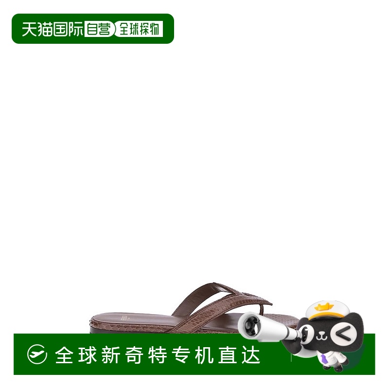 自营 fendi芬迪Infradito Ayers女式凉鞋-棕色 【美国奥莱】直发