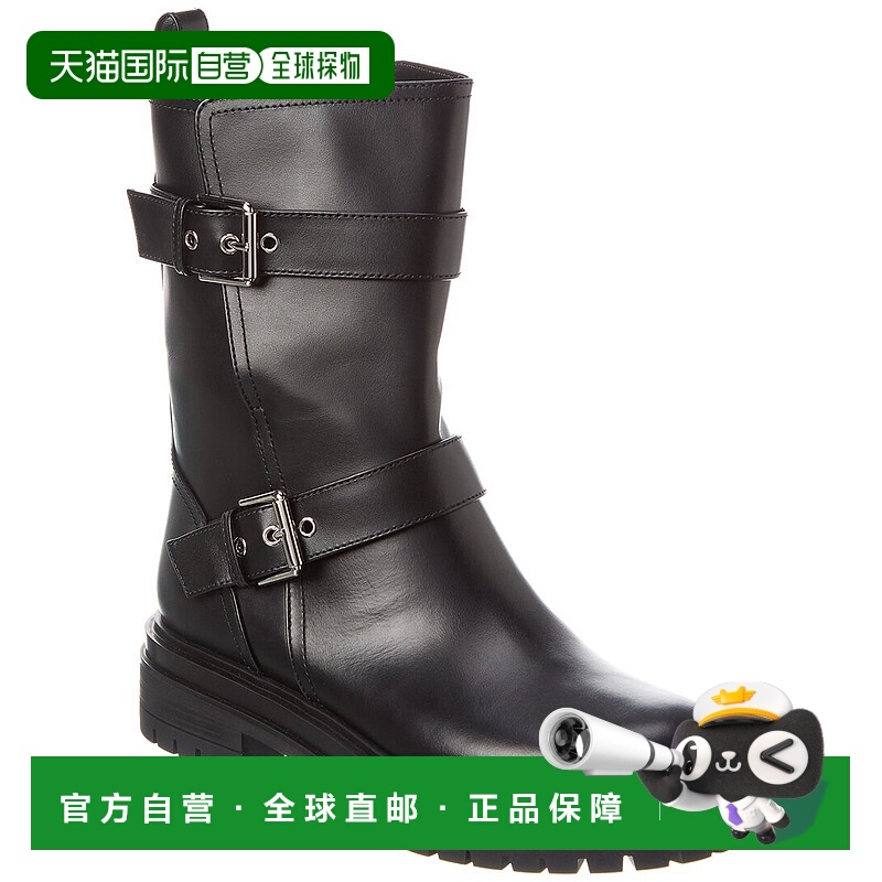 自营 Gianvito Rossi Thiago 皮靴 - 黑色厚底鞋 直发美国奥莱