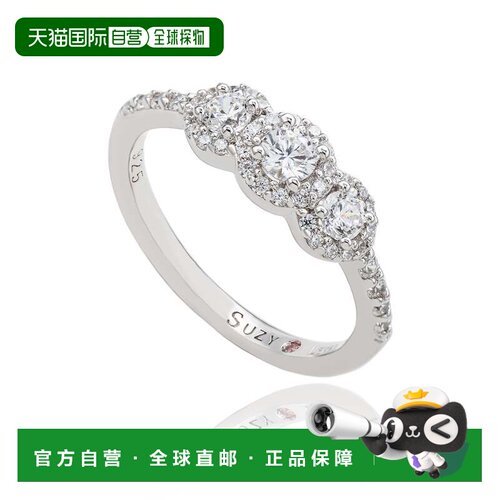 自营Suzy Levian Rose Sterling Silver Brown Cubic Zirconia Pe