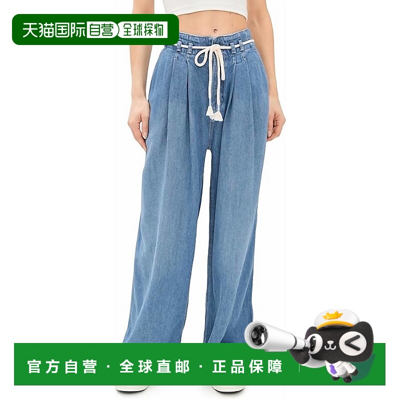 自营free peopleDakota Cinched Waist Pull-On Jeans In Blue -