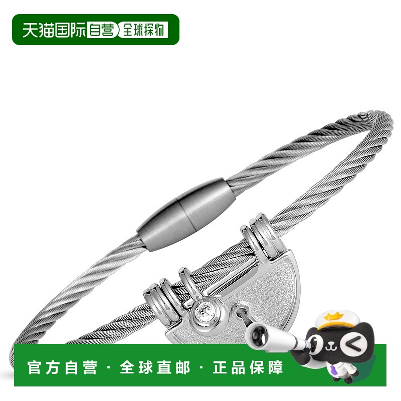 自营 Charriol My Heart 纯银和立方氧化锆手镯 - 多色 美国奥莱