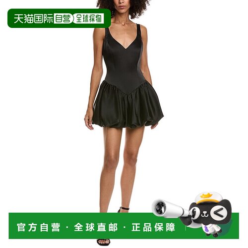 自营Bardot Oria Bubble Mini Dress - Black 连衣裙美国直发奥莱