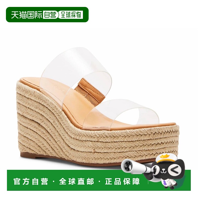 自营madden girl女式滑套Lucite Espadrille透明 美国奥莱直发