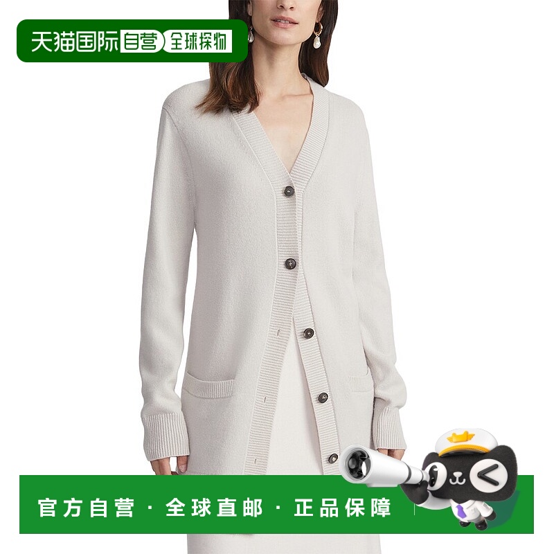 自营Lafayette 148 New York Plus V-Neck Buton Front Wool & Ca