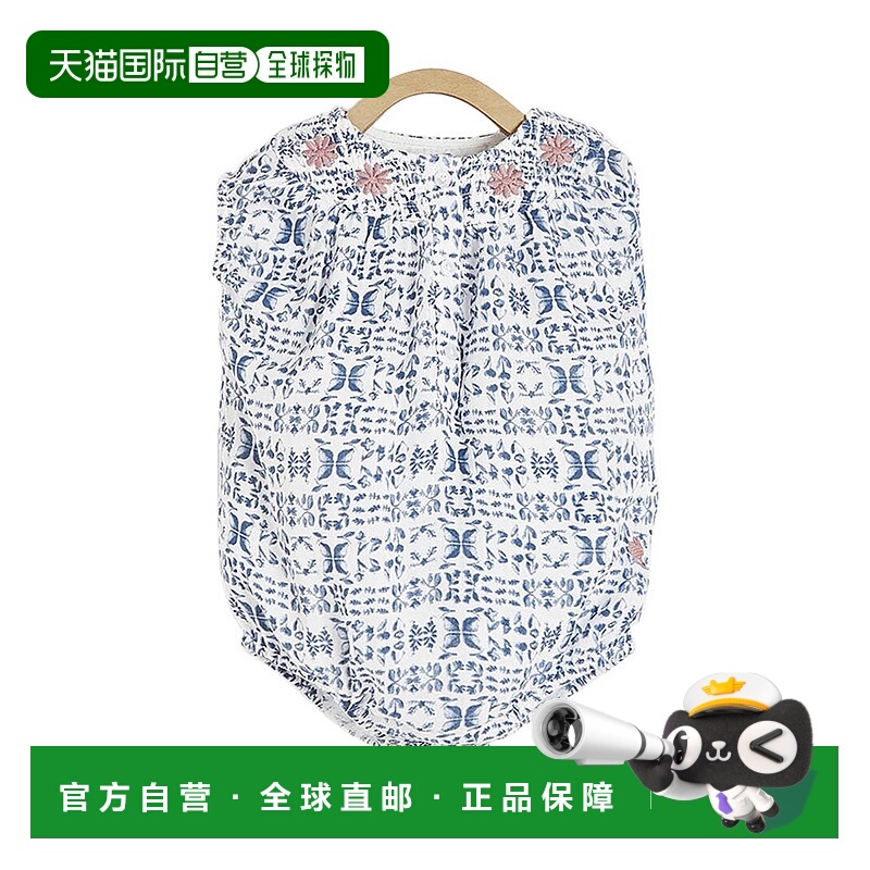 自营 babycottons婴儿棉 Cala Romper - 蓝色 美国奥莱直发
