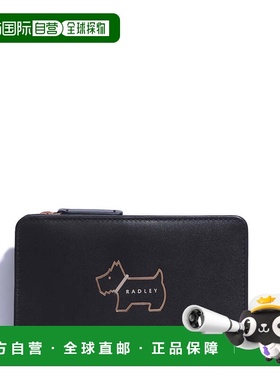 自营radleyHeritage Dog Outline Medium Bifold Wallet - black