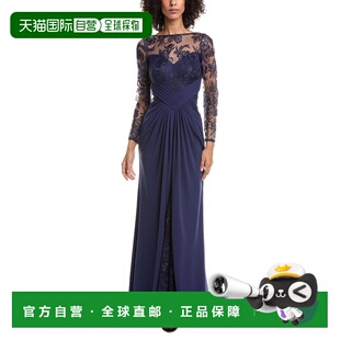 自营Tadashi Shoji Lace Gown - Blue 长裙连衣裙美国直发奥莱