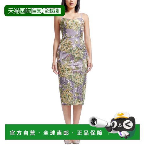 自营Dress The Population Blakely Bodycon Dress - lilac multi