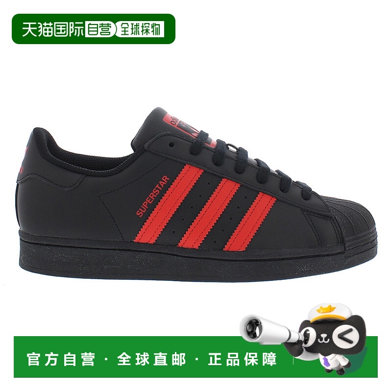 美国直邮Adidas阿迪达斯男款运动鞋黑色休闲舒适轻质平底缓震百搭