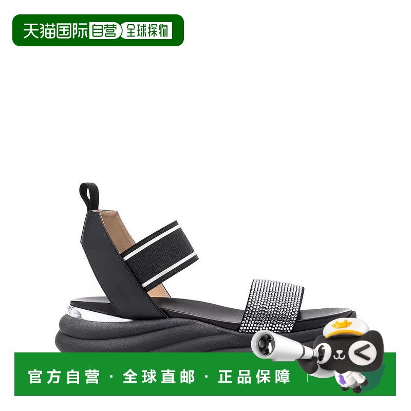 自营 baldinini平底女式凉鞋-黑色 美国奥莱直发