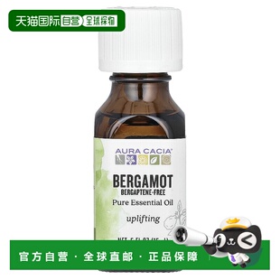 香港直邮Aura Cacia,香柠檬，无香豆素，令人振奋，0.5盎司（15毫