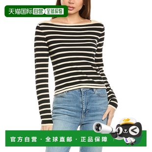 Stripe Denim Sweater black 毛衣 自营 美国奥莱直发长袖 FRAME