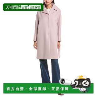 Cashmere Blend Coat 美国奥莱直发 自营Herno pink Wool