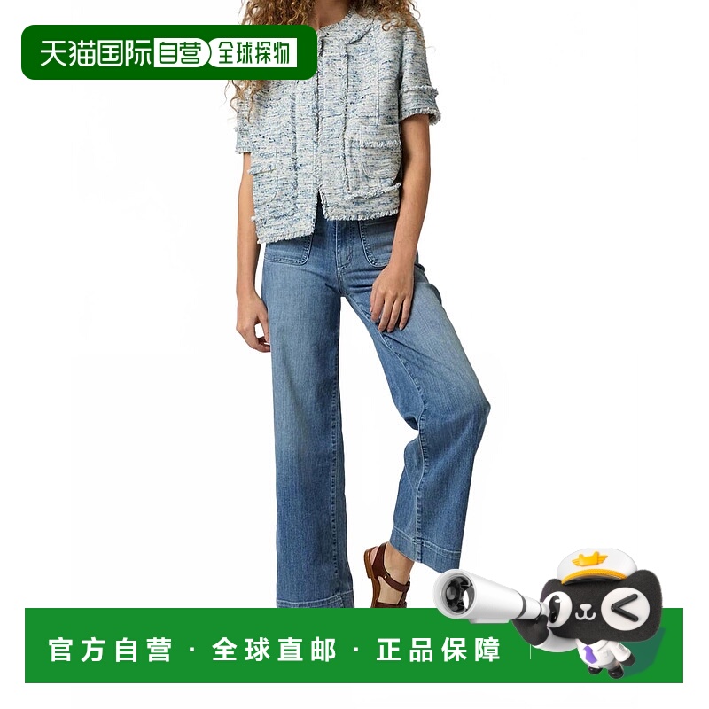 自营ann mashburnShort-Sleeved Chelsea Jacket In Blue Multi T