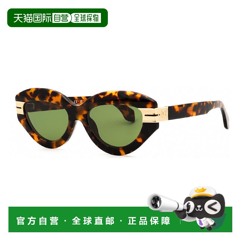 自营Palm Angels Sunglasses Cat Eye Full Rim, Black Frame And