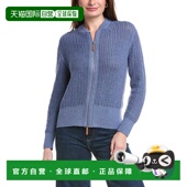 148 Front New Textured 自营Lafayette Zip York Stitch Cardiga