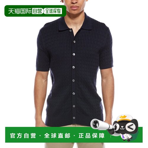 自营Brooks Brothers Mini Spencer Cable Cardigan - navy 美国