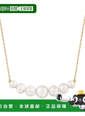 自营 Ross-Simons 5-9mm Graduated Cultured Pearl Bar Necklace