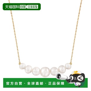 自营 Ross-Simons 5-9mm Graduated Cultured Pearl Bar Necklace