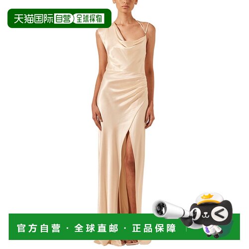 自营Shona Joy La Lune Draped Maxi Dress - white 美国奥莱直发