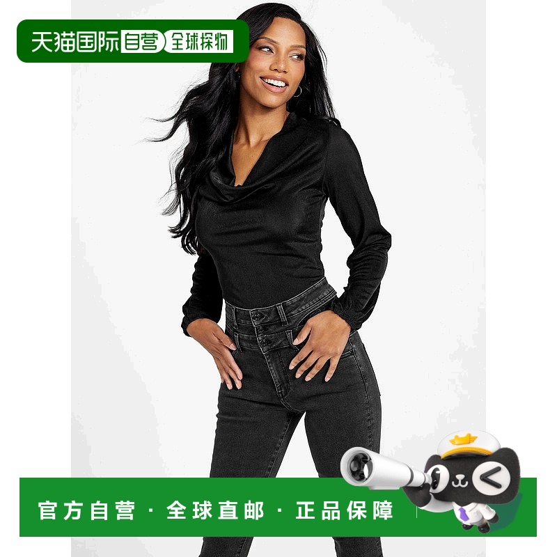 自营 guessEsme 连体衣 - 黑色 美国奥莱直发性感