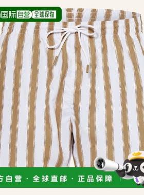 自营Hugo Boss Men's Pirahna Striped Swim Trunks, Natural - n