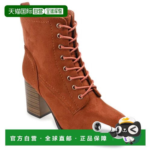 自营journee collectionJournee 系列女式宽幅 Baylor 短靴 - 锈