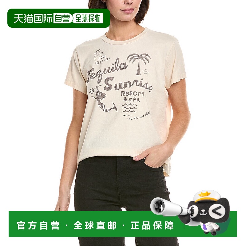 自营MOTHER The Boxie Goodie Goodie T-Shirt - white 美国奥莱