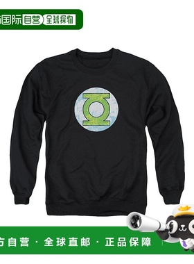 自营 gildanDC Comics Gl 霓虹灯标志成人圆领运动衫 - 黑色 美国