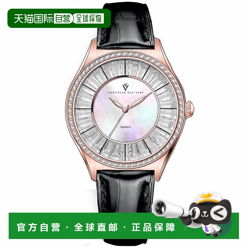 自营Christian Van Sant Women's Luna Mother of pearl Dial Wat