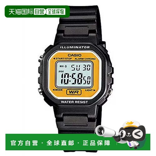 自营Casio Women’s Black Digital Watch with Gold Dial - LA-2