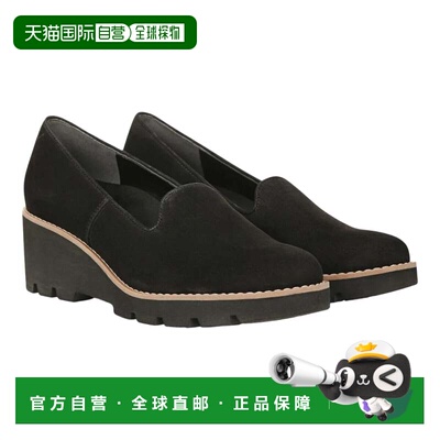 自营Women's Vionic Willa Loafers Black Suede Slip On Round T
