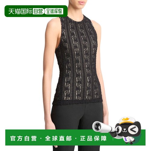 自营Vince High Neck Shell - black 美国奥莱直发上衣女装