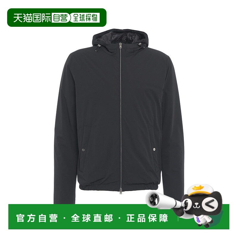 自营hernoHooded Jacket With Adjustable Drawstrings And Snap-