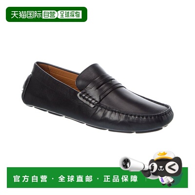 自营Allen Edmonds Lewis Leather Driver - black 美国奥莱直发