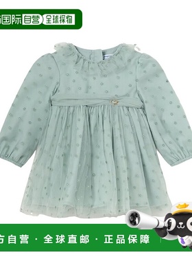 自营 Mayoral Jade Daisy 褶饰连衣裙 - 绿色 美国奥莱直发