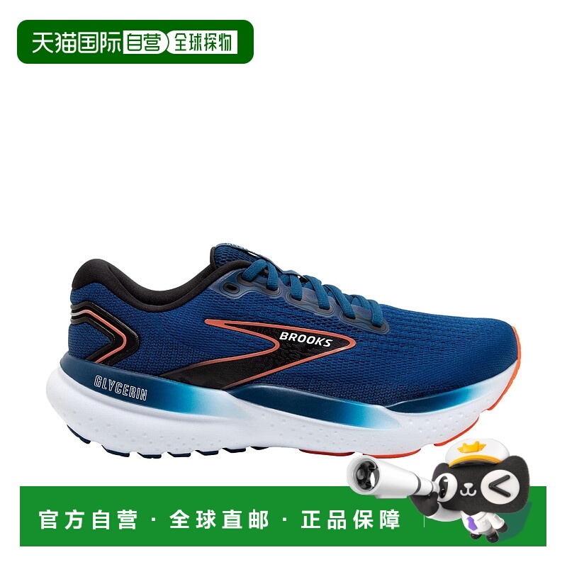 自营 brooks布鲁克斯甘油21号蓝色蛋白石/黑色/Nasturtium 110419