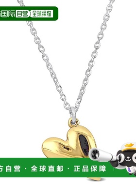 自营 925 纯银钻石切割缆绳链上的 Mimi & Max 黄色心形项链 - 16