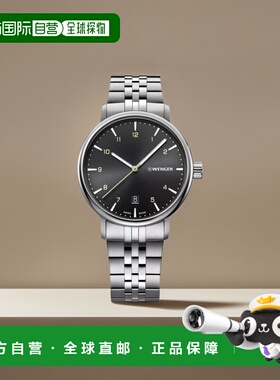 自营Wenger Swiss Army 男式 01.1731.120 都市经典黑色表盘手表