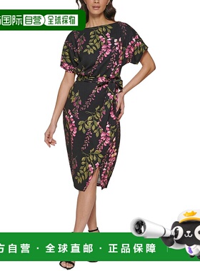 自营 Kensie 迷你连衣裙 - 黑色多色 美国奥莱直发