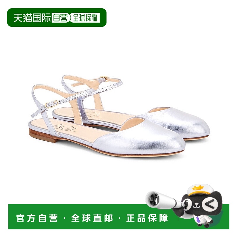 自营AGL Milly Leather Slingback - grey 美国奥莱直发