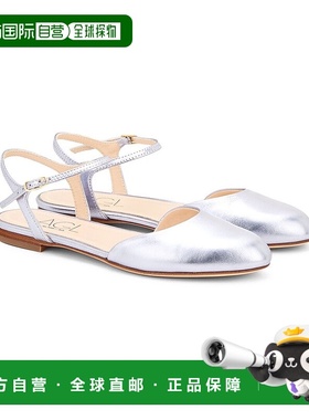 自营AGL Milly Leather Slingback - Grey 女鞋单鞋美国直发奥莱