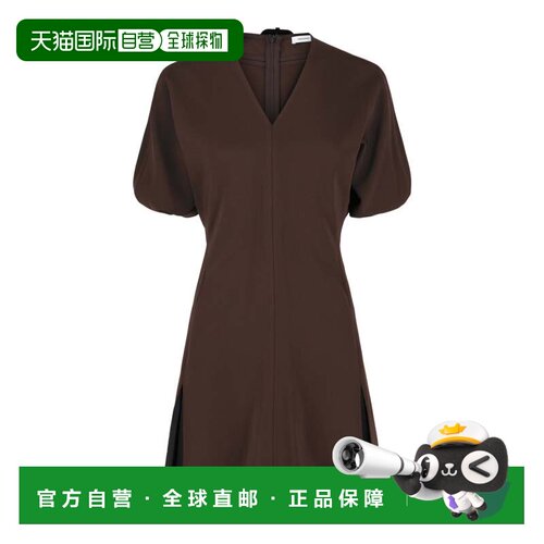 自营ferragamoFlared Mini Dress - black 美国奥莱直发