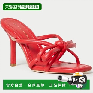 loeffler 色 randall女士 蝴蝶结高跟凉鞋 poppy Margi 自营