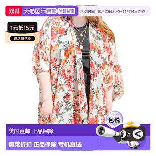 红色 自营 花和服在红色 fashion湖边 美国奥莱直发