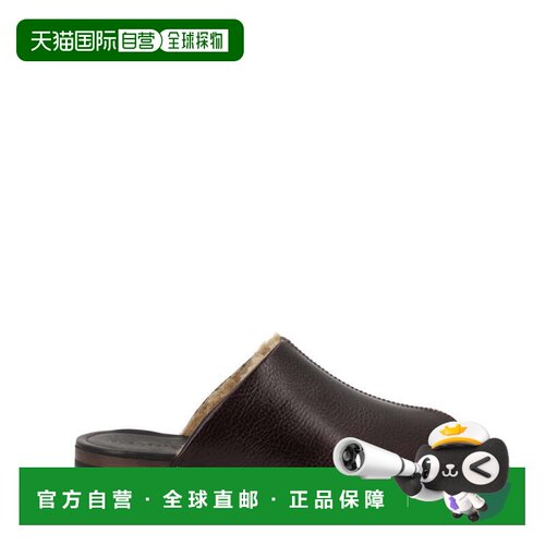 自营our legacySlip-On Naoto Cow Leather Sandals - black 美国