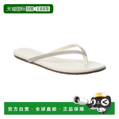 自营TKEES Infinity Lily Leather Sandal - white 美国奥莱直发