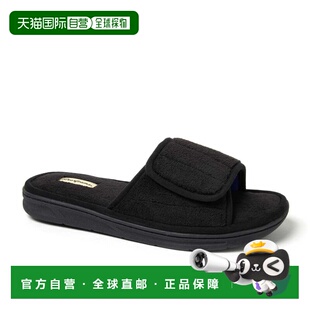 自营Dearfoams Men's Collin Terry Adjustable Shower Slide Hou
