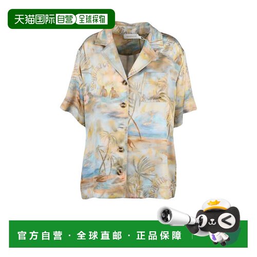自营zimmermannMulticolor Viscose Shirt - neutrals 美国奥莱直